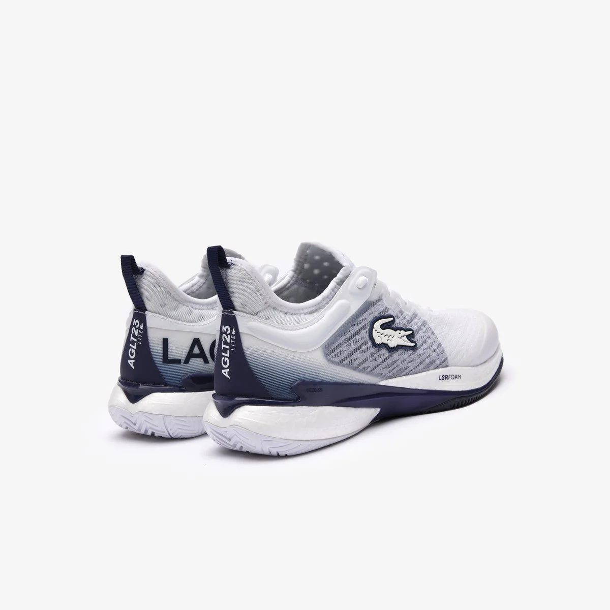 Lacoste AG-LT23 LIte Men's Tennis Shoes-White/Blue - Image 3