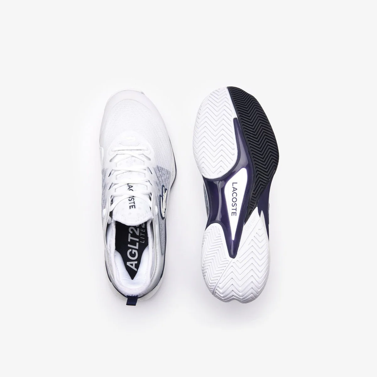 Lacoste AG-LT23 LIte Men's Tennis Shoes-White/Blue - Image 4